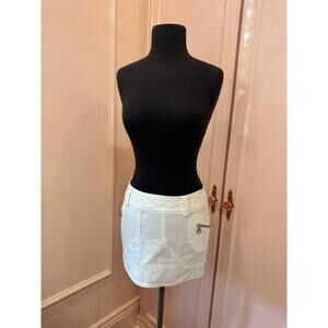 Vintage Versus Versace white mini skirt - Made in Italy - IT 40 / US 4